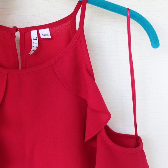 Persian Red Ruffle Tank Top - Picture 6 of 6